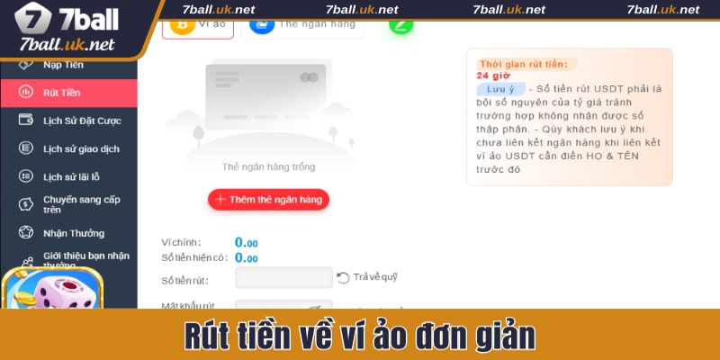 Rút tiền về ví ảo đơn giản hơn bao giờ hết